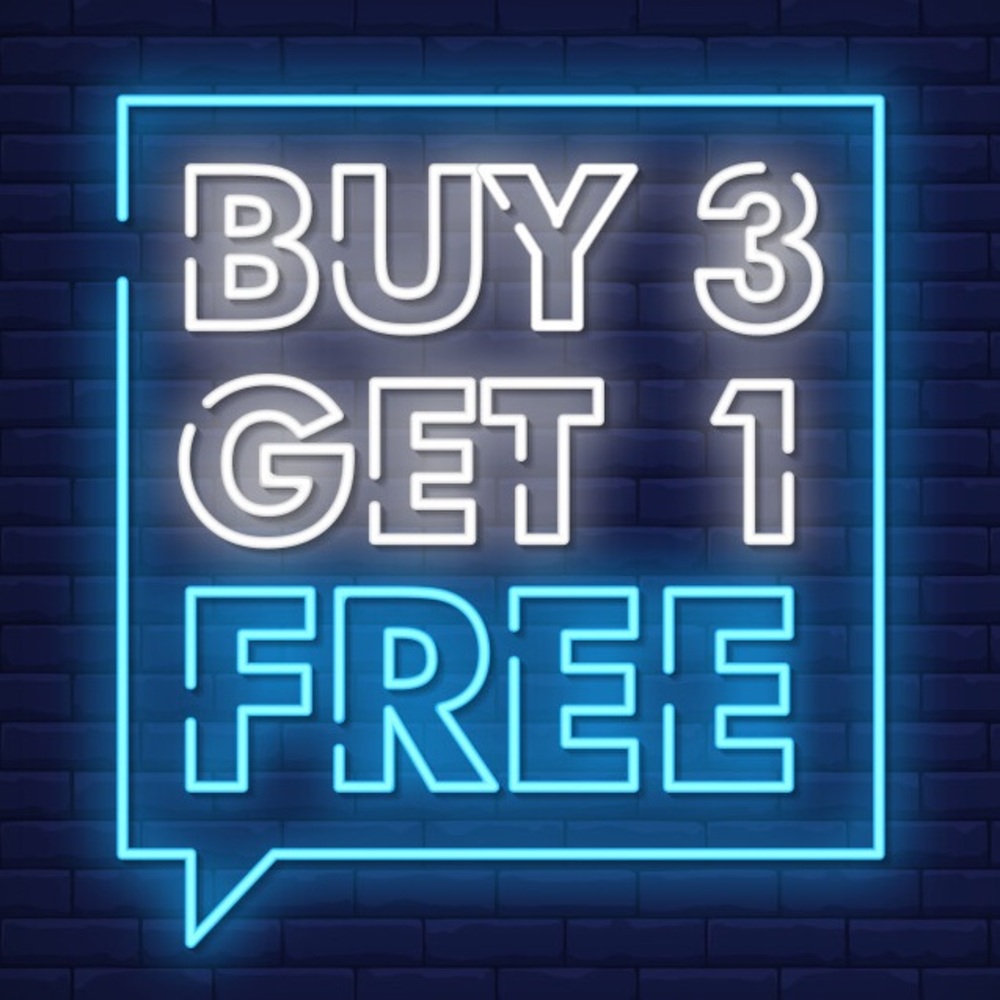 Buy 3, Get 1 Free!